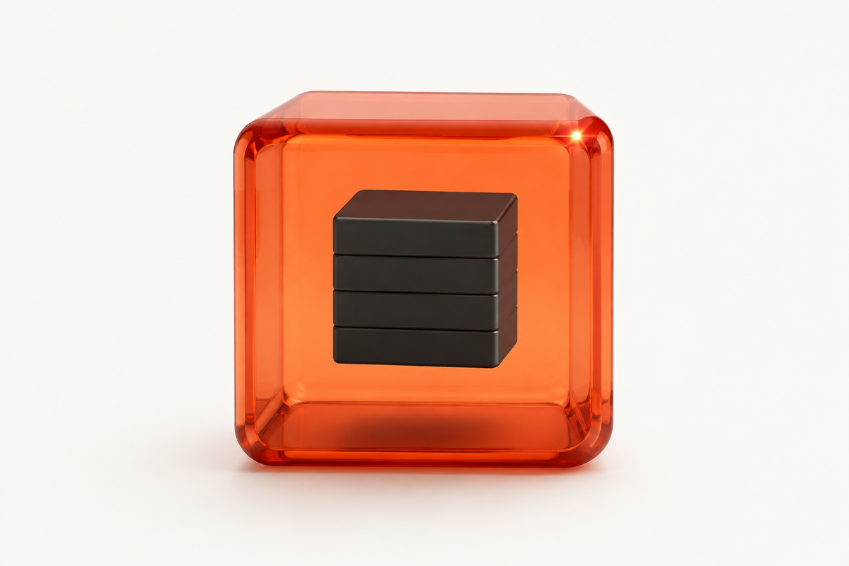 A container image nested inside a transparent orange machine boundary.